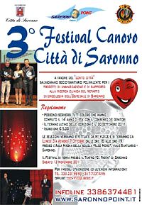 Terzo Festival canoro "Città di Saronno" SaronnoPoint Onlus
