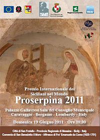 12ª edizione del Premio Internazionale "Proserpina" organizzato dall'Associazione dei Siciliani nel Mondo. Carmelo Faranda