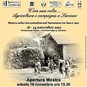 C'era una volta... Agricoltura e campagna a Saronno tra '800 e '900 Fondazione FOCRIS