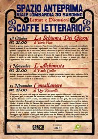 Seconda stagione del Caffè Letterario Paolo Trabattoni - Associazione Il 