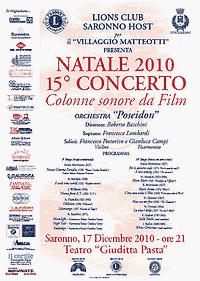 15° Concerto, colonne sonore da film al Pasta di Saronno Comune di Saronno