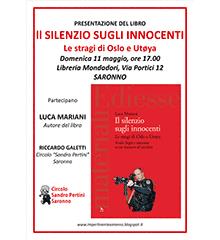 Presentazione del libro Il silenzio sugli innocenti
  Riccardo Galetti - Circolo Sandro 