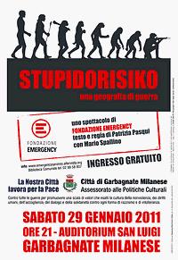 Stupidorisiko e l'ennesimo stupidorifinanziamento italiano alla stupidaguerra Gruppo Emergency Saronno